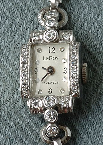 Retro LeRoy lady's platimum & diamond